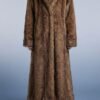 ZEVQ premium brown faux fur hooded festival parka worn at a festival