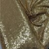 Premium gold sequin duster coat with satin lining, a custom-length festival kaftan from ZEVQ.