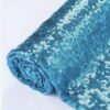 Luxury Turquoise Sequin Hooded Kaftan, a shimmering festival robe with satin lining.