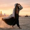 ZEVQ Sequin Maxi Duster with Welsoft Lining - custom length sparkly festival robe