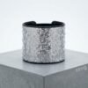 ZEVQ Silver Sequin Secret Pocket Wristband with hidden stash compartment for festivals